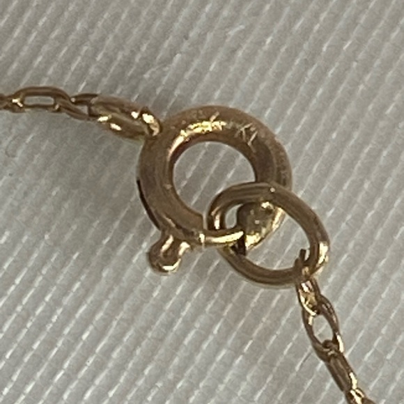 14K YELLOW GOLD chain necklace VINTAGE REAL GOLD 18” - Picture 7 of 14